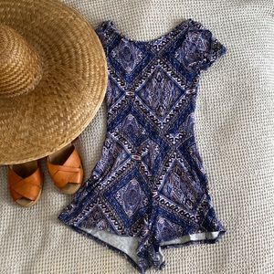 Cheeky Patterned Vacation Romper